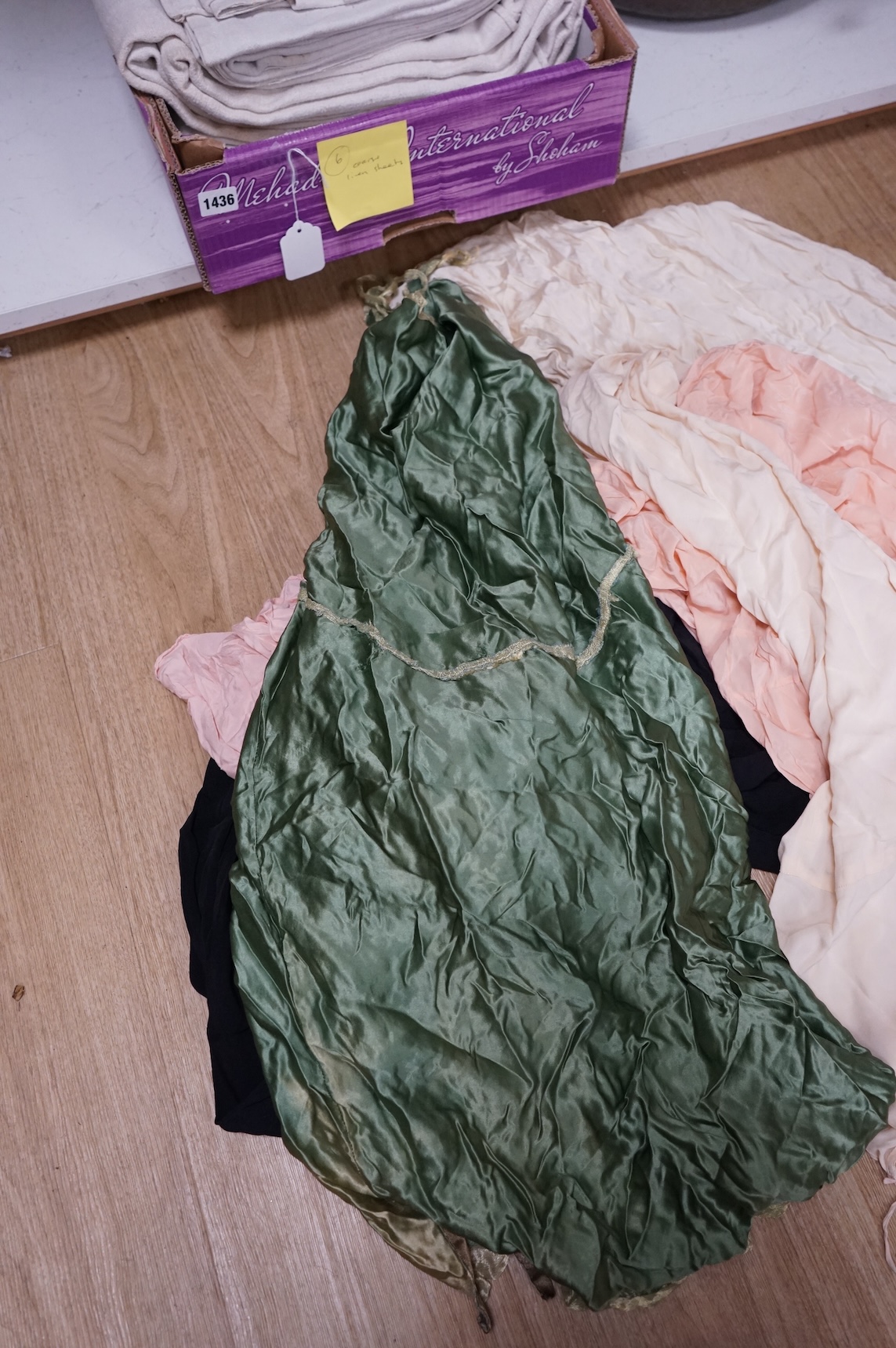 A collection of 1920's-30's petticoats